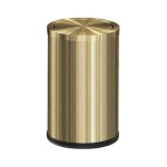 9L Golden Stainless Steel Trash Can, Durable and Rust-Resistant